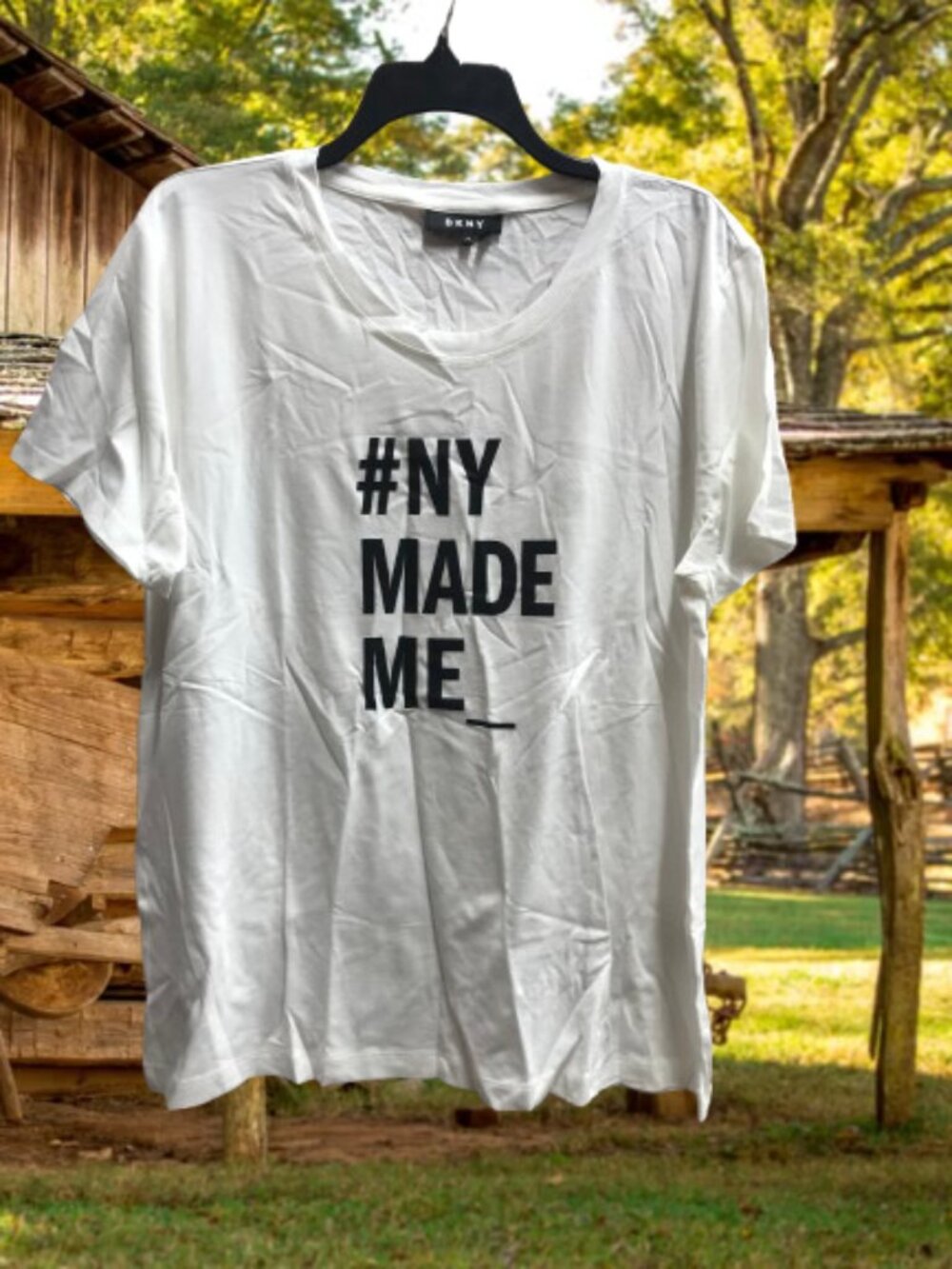 DKNY T-SHIRT # NY MADE ME _ Logo  S/M & L/XL